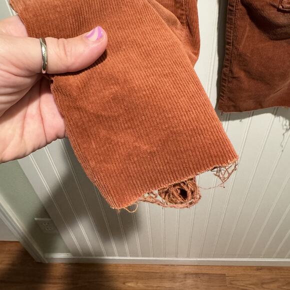 Anthropologie Pilcro The Wanderer Pants Corduroy Rust Colored Size 30 - Picture 3 of 8